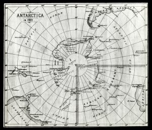Map of Antarctica dated 1922