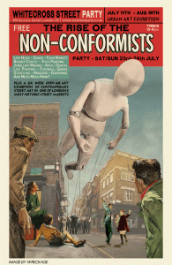 Poster titled The rise of the non-conformists