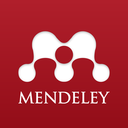 Mendeley logo.