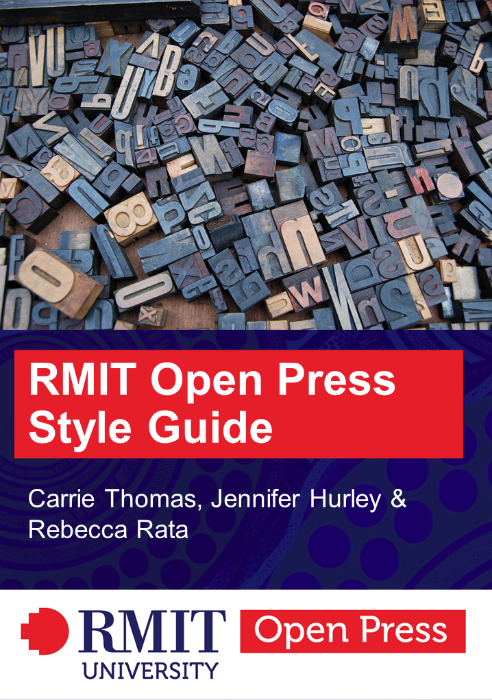 Cover image for RMIT Open Press Style Guide