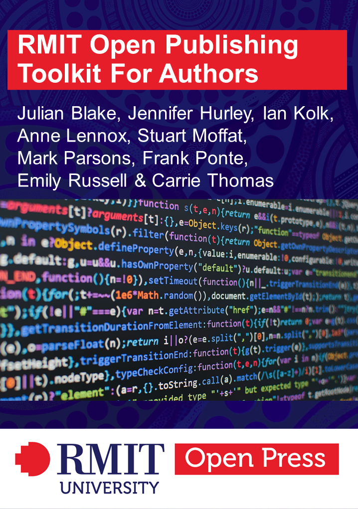 Cover image for RMIT Open Publishing Toolkit for Authors