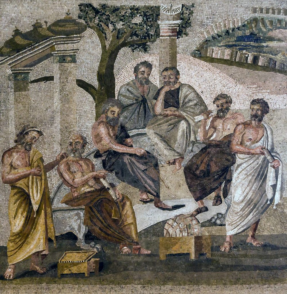 Plato's academy - mosaic from Pompeii