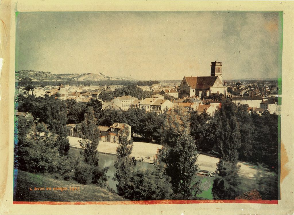Early colour photograph by Du Hauron 1877