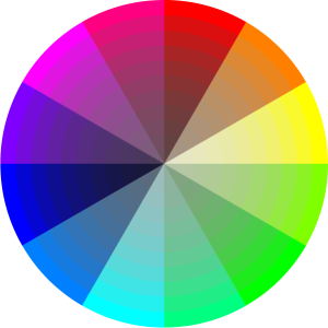 Colour wheel - saturation