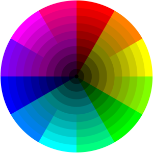 Colour wheel - shade