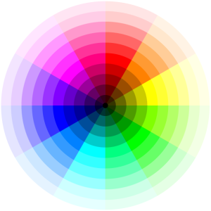 Colour wheel - value