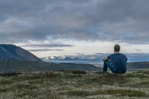 Person viewing vista