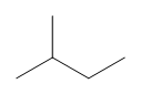 A zigzag line of equal length segments with two vertices is shown. At the first vertex from the left there is a connected line oriented vertically.