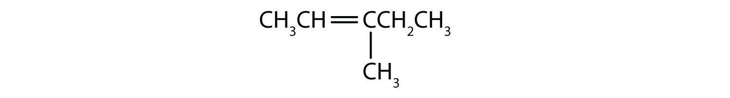 Structure has had hydrogens added and a 1-carbon branch.