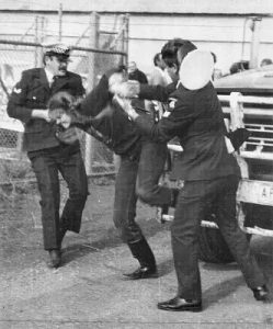 Patty Mark being arrested for her activism c.1980 in Victoria, Australia